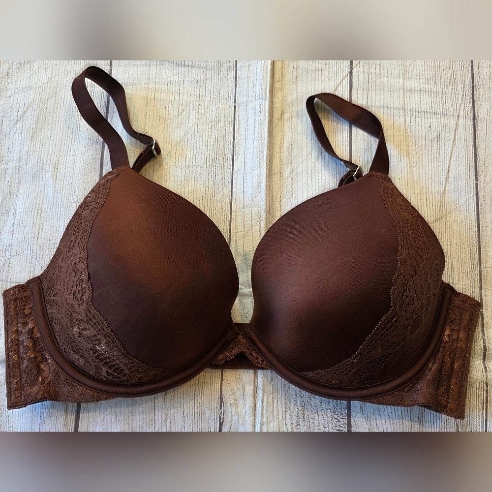 Ambrielle Size 38D Brown Full Figure Underwire Bra